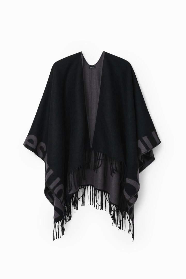 Reversible poncho | Desigual