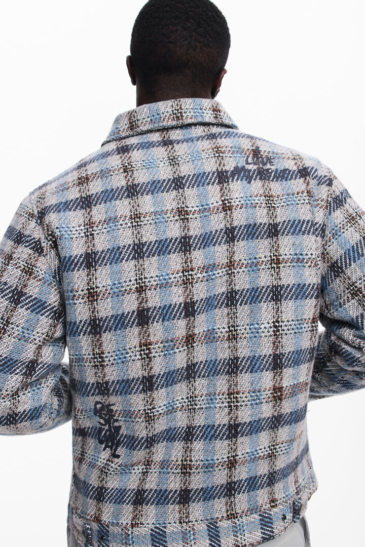 Chaqueta cuadros bolsillos | Desigual