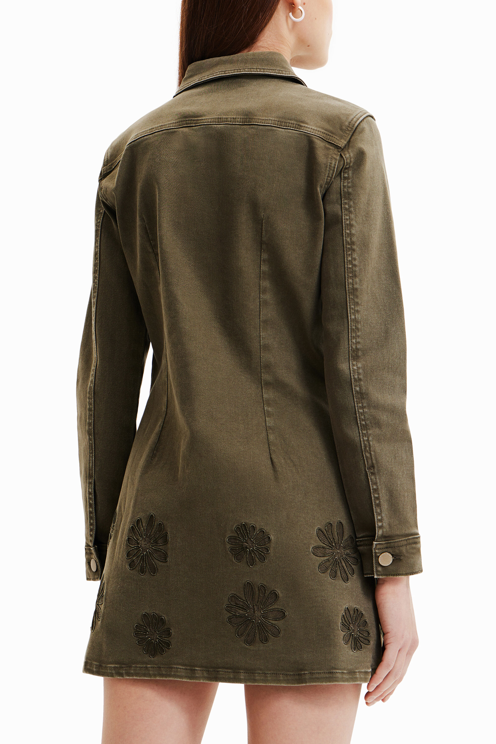 Vestido vaquero corto margaritas Desigual