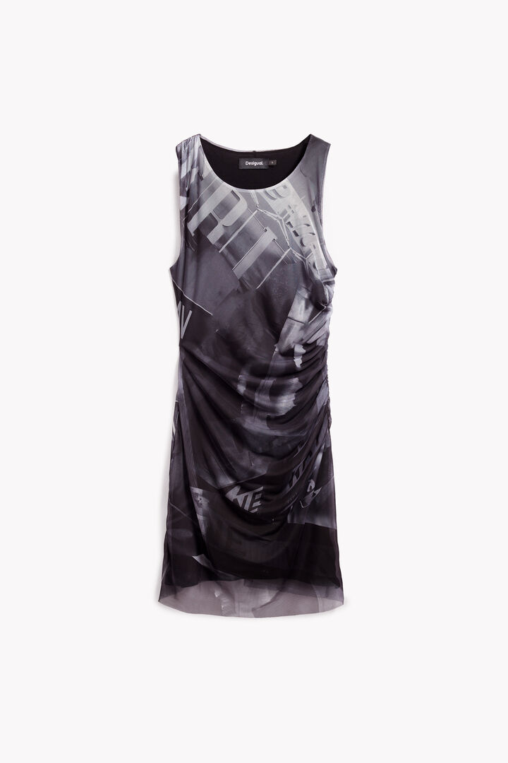 Robe courte drapée | Desigual