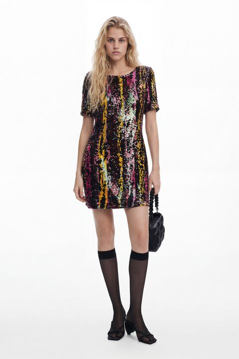 SEQUIN SHORT DRESS