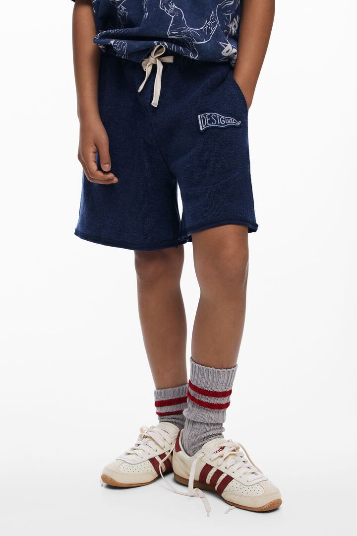 Bermuda with embroidered logo