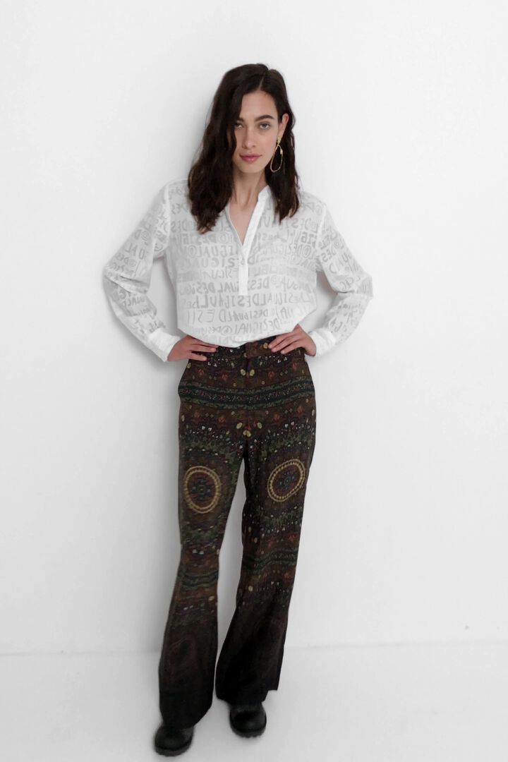 Pantalón campana hindú | Desigual