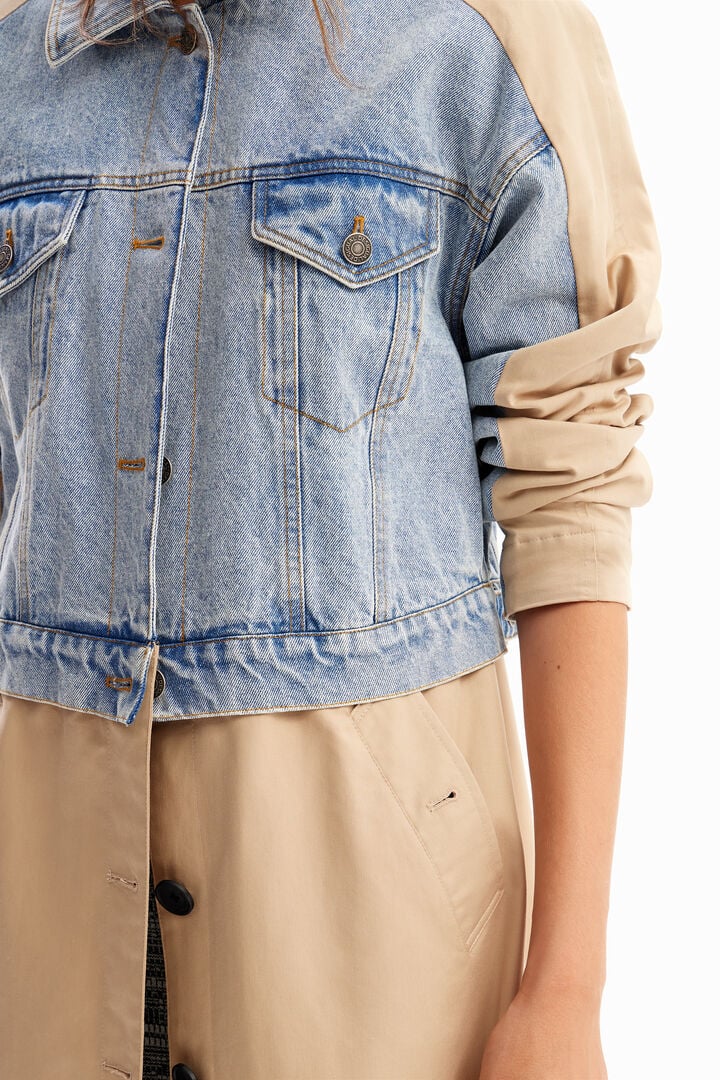 Gabardina híbrida denim | Desigual