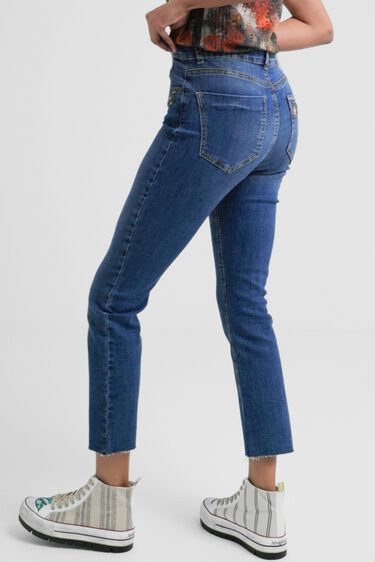 Flared cropped jeans | Desigual