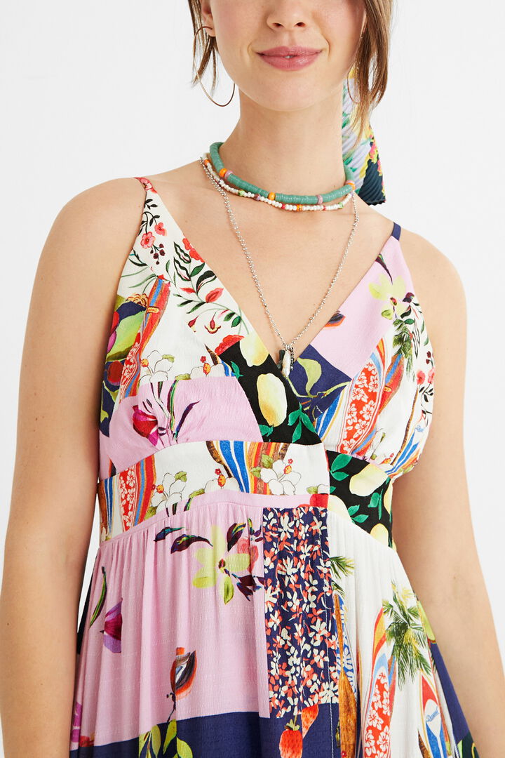 Vestit llarg patch | Desigual