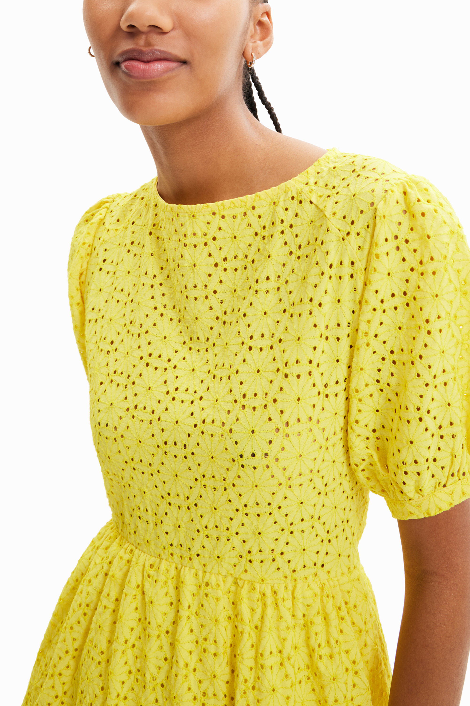 Zara dress with swiss embroidery online