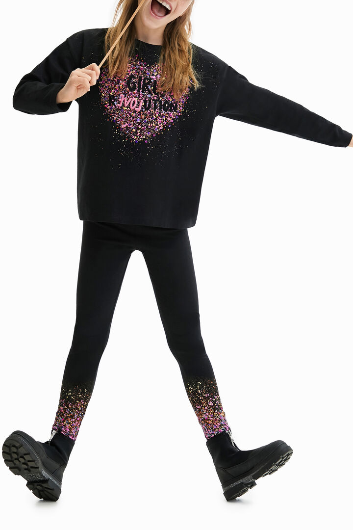 Sequin splatter T-shirt | Desigual