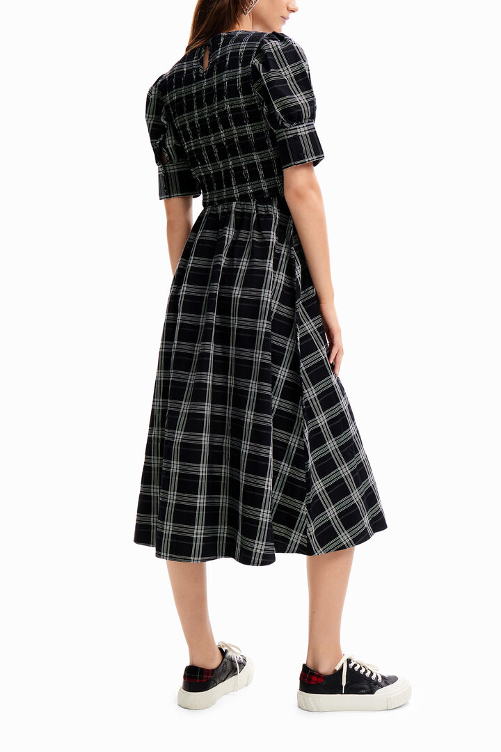 Abito midi quadri | Desigual