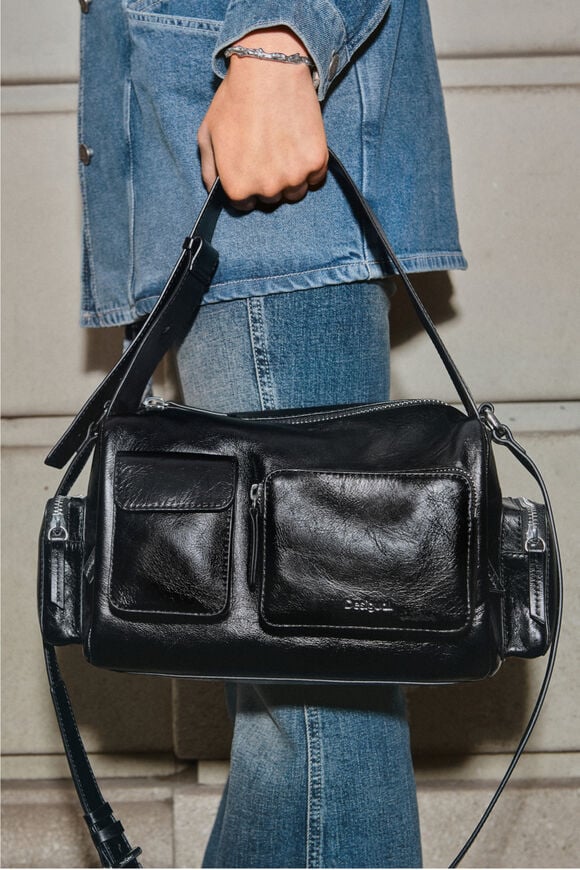 Midsize pockets leather bag