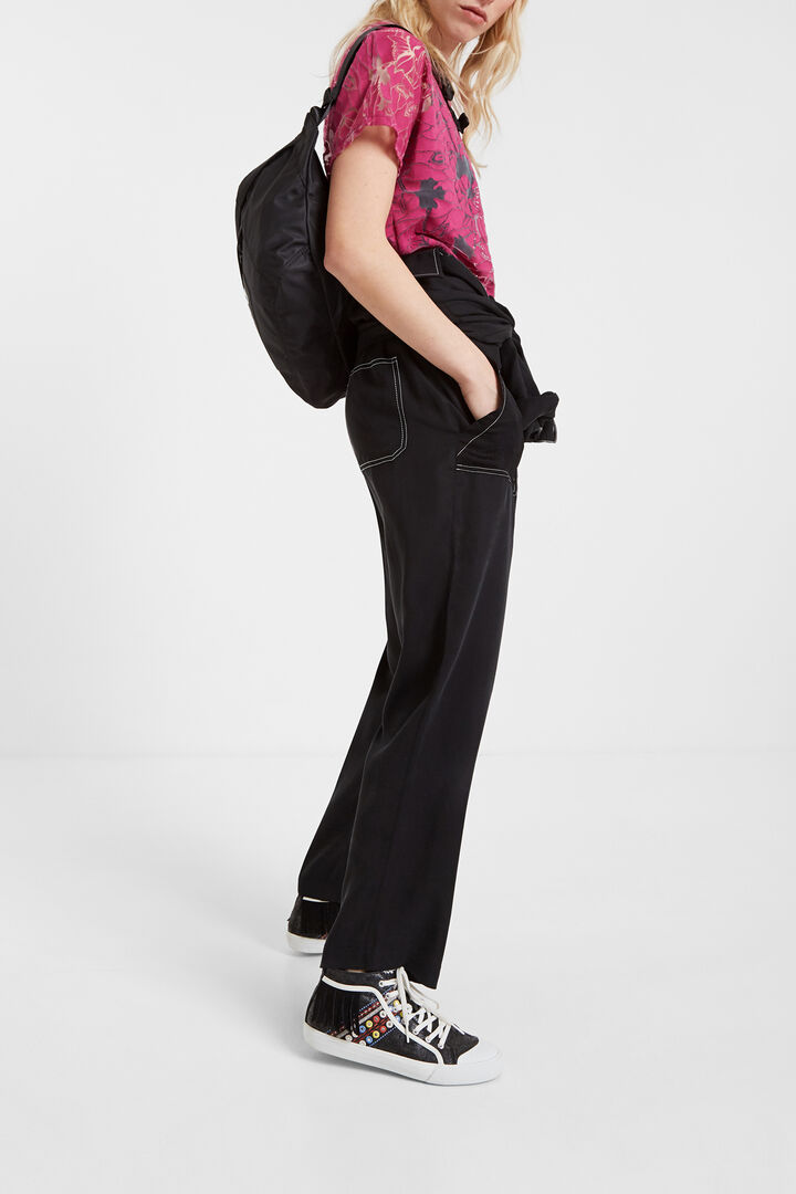 Floral T-shirt in devoré and transparencies | Desigual