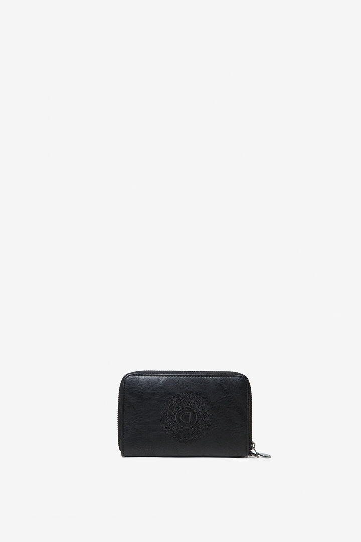 Porta-moedas floral com fecho de correr | Desigual