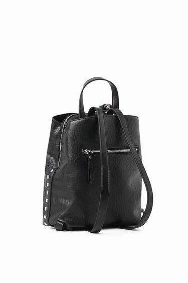 Small leather effect backpack | Desigual