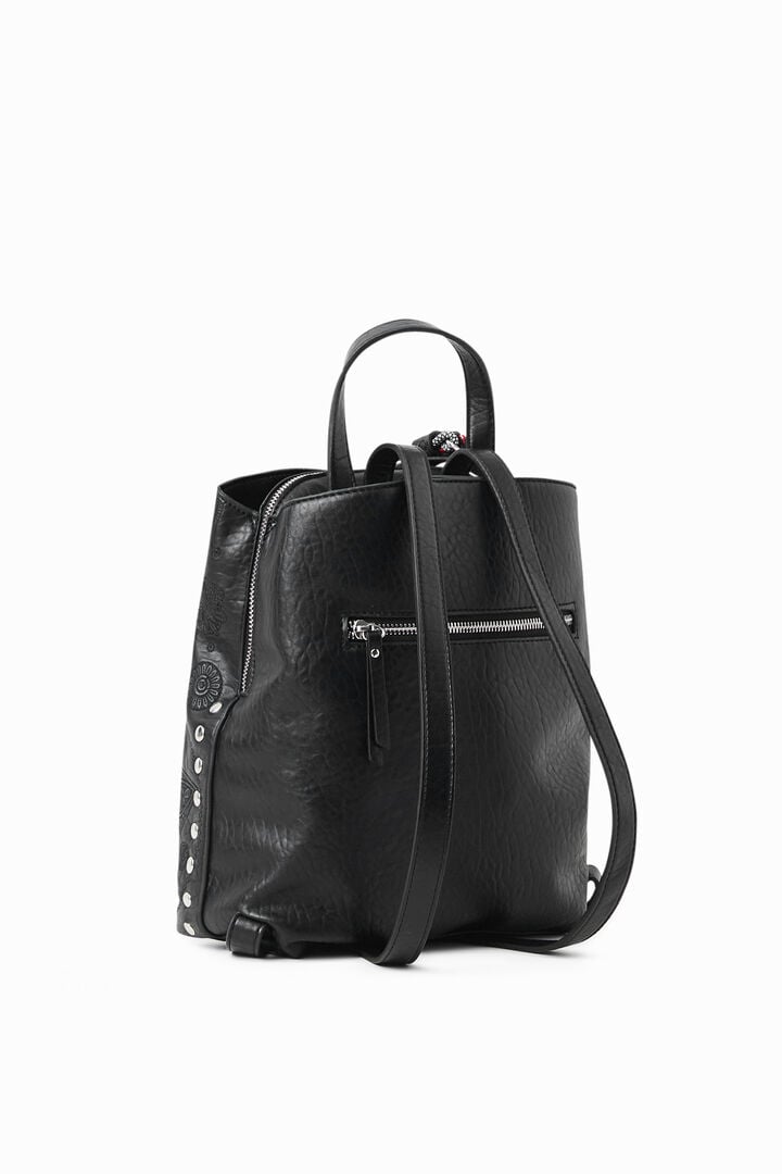Small leather effect backpack | Desigual