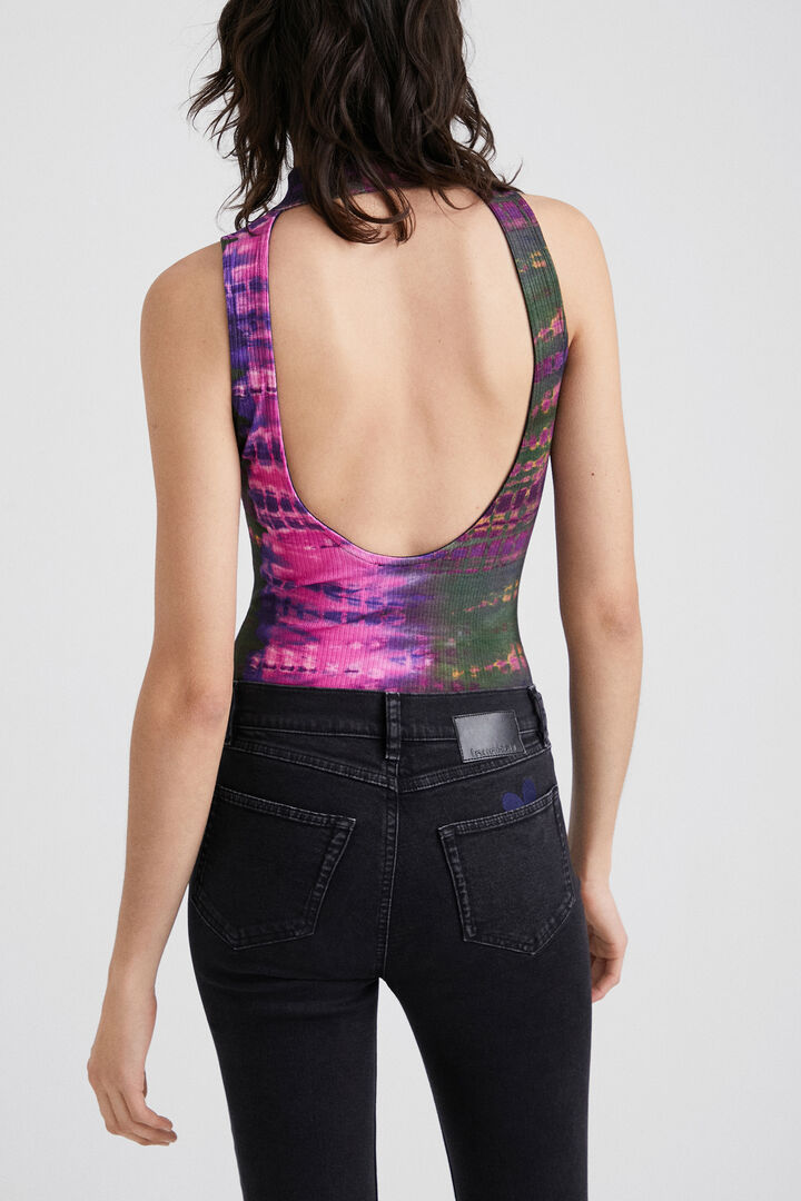 Ribbed tie-dye bodysuit | Desigual
