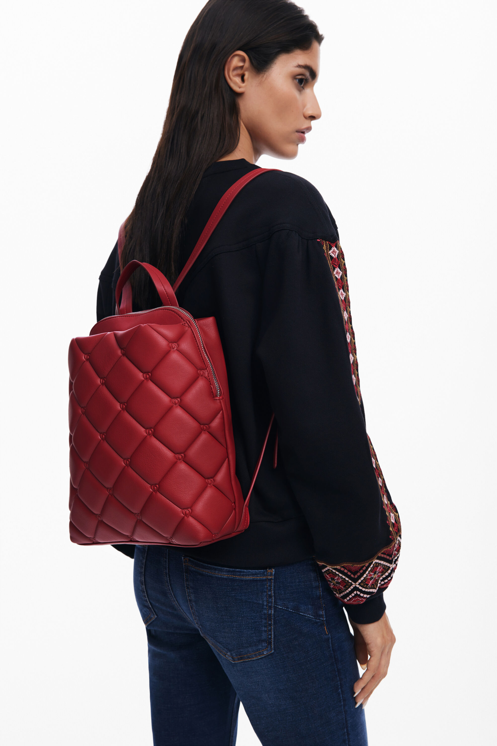 Mochila acolchada desigual discount