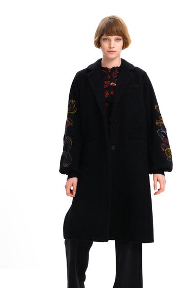 Cappotto lungo ricamato | Desigual