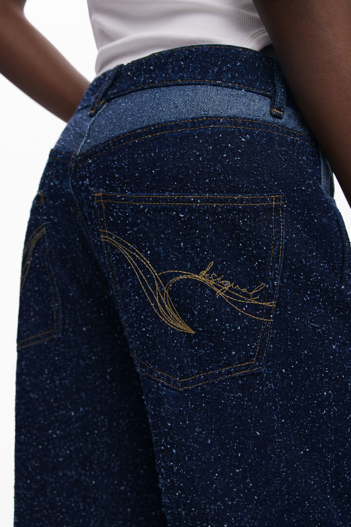 Two-tone denim trousers | Desigual