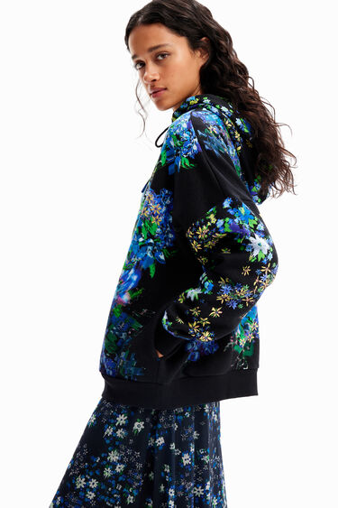 Felpa floreale oversize | Desigual