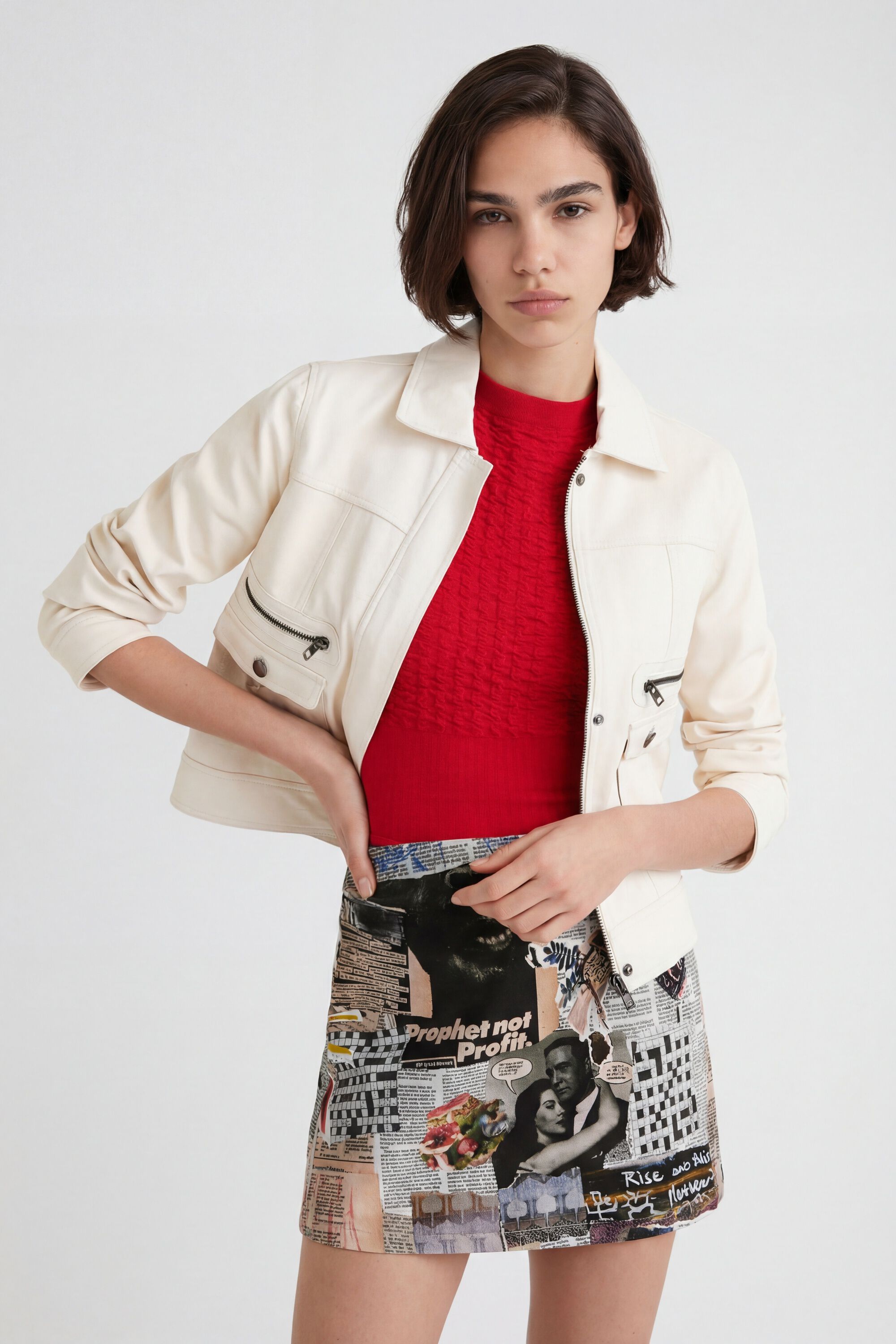 Desigual, Weiße Jacke, Weiß, S