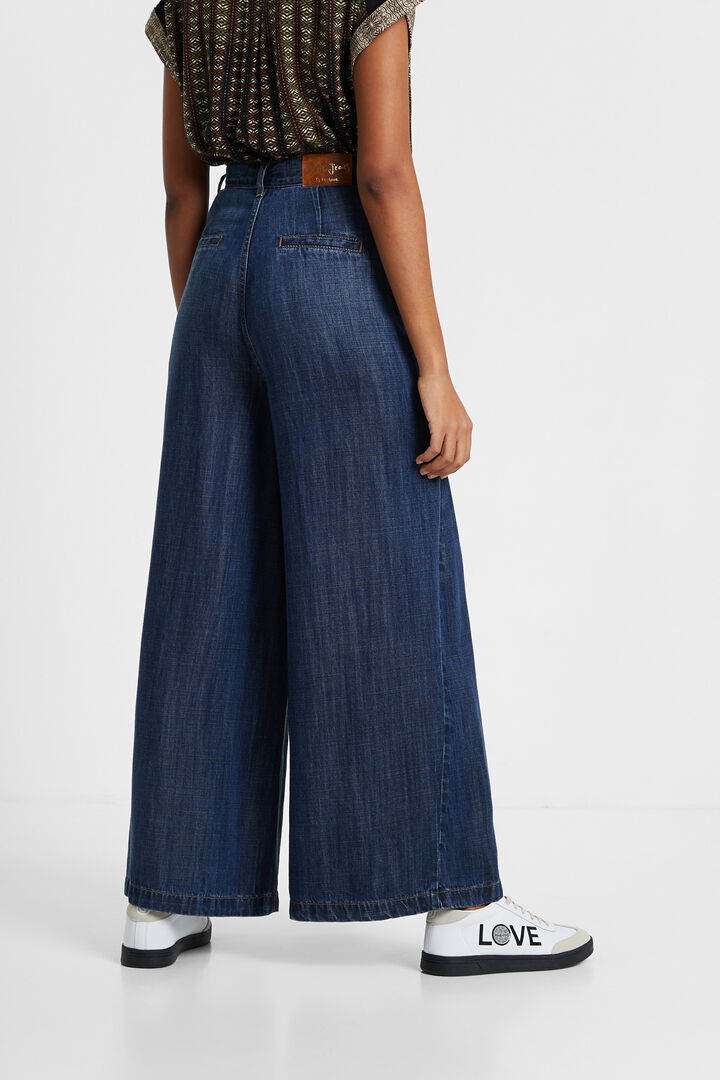 Pantalón vaquero wide leg Tencel™ | Desigual