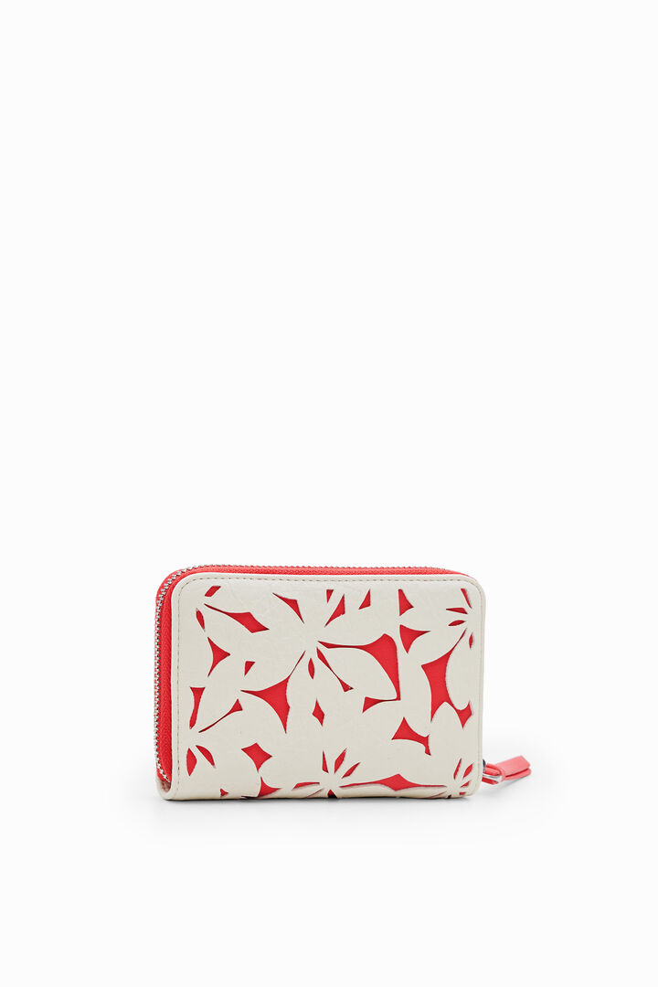Cartera S flores troqueladas | Desigual