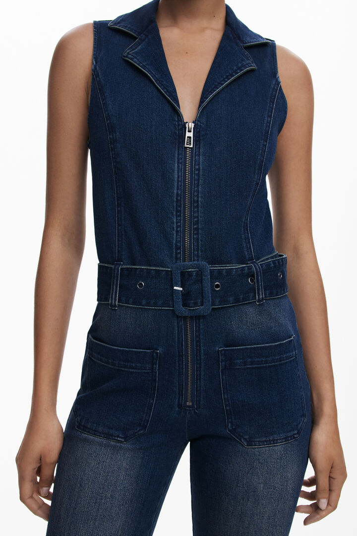 Flared denim jumpsuit | Desigual