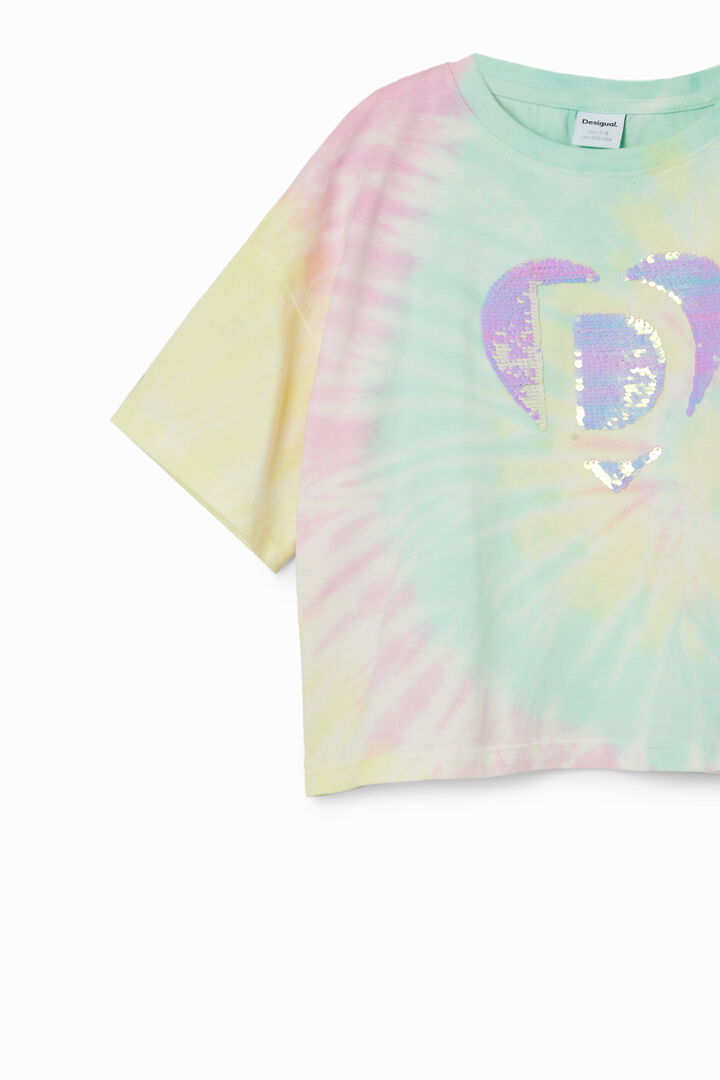 Tie-dye sequinned T-shirt | Desigual
