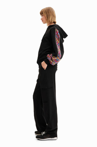 Sweat-shirt broderie ethnique | Desigual