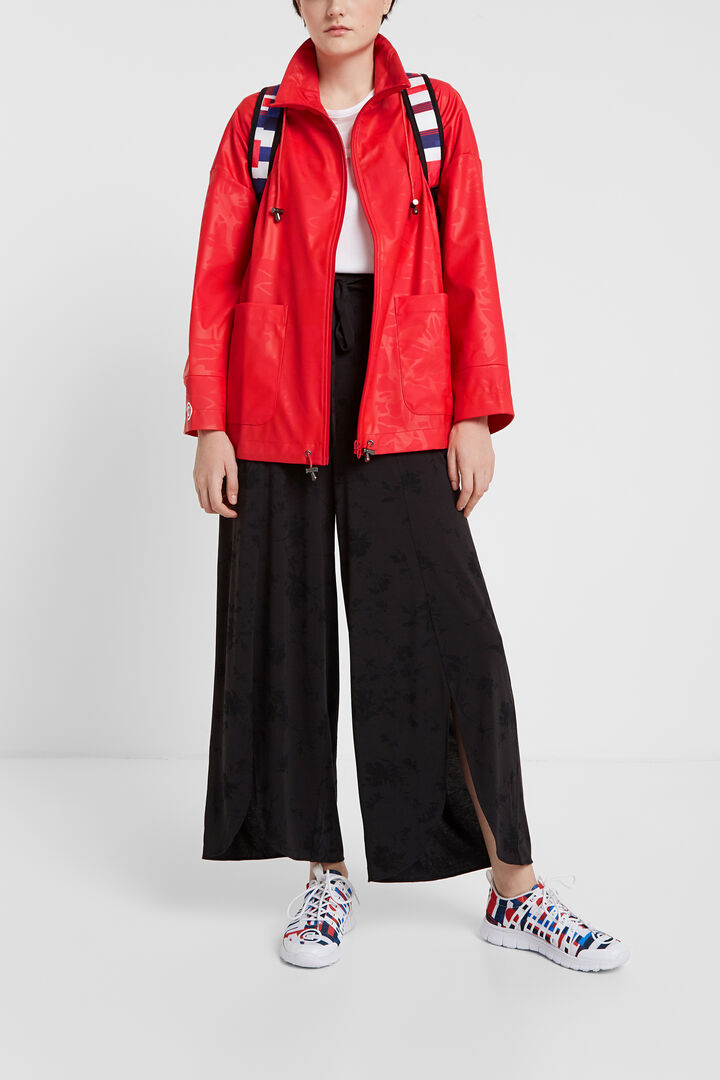 Parka imperméable fleurie à capuche | Desigual