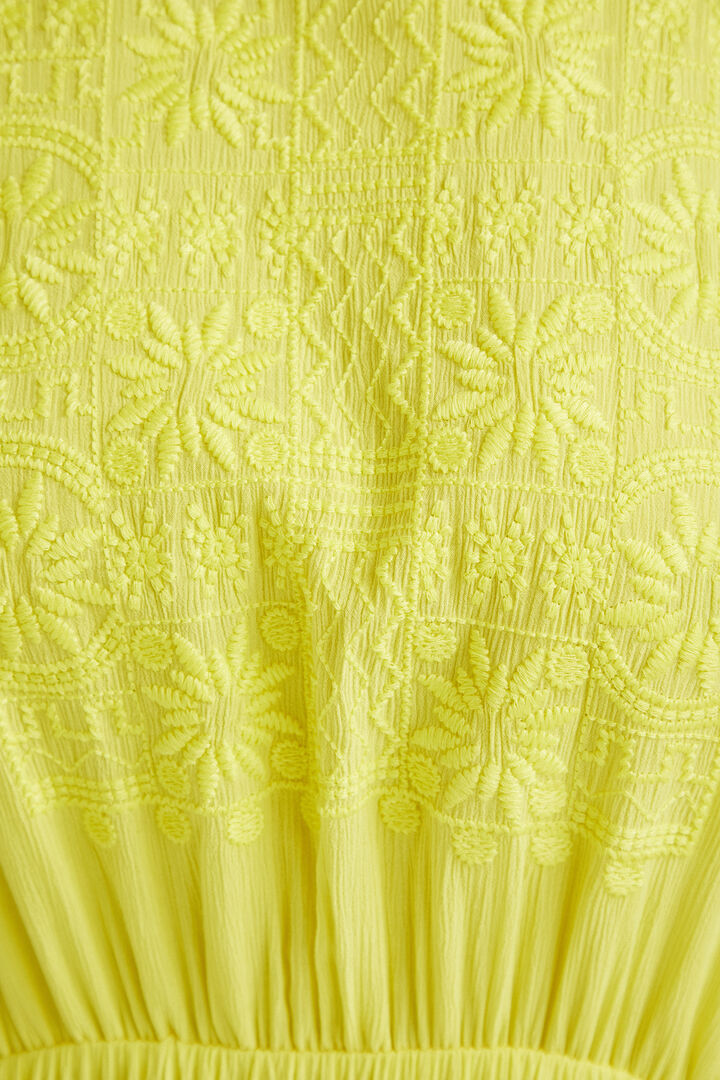 Yellow cut-out dress | Desigual