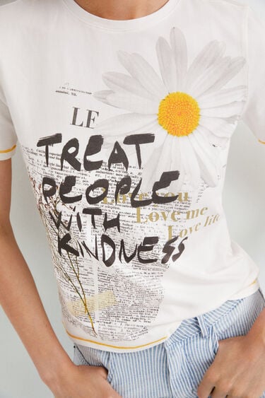 Shirt mit Message KINDNESS | Desigual