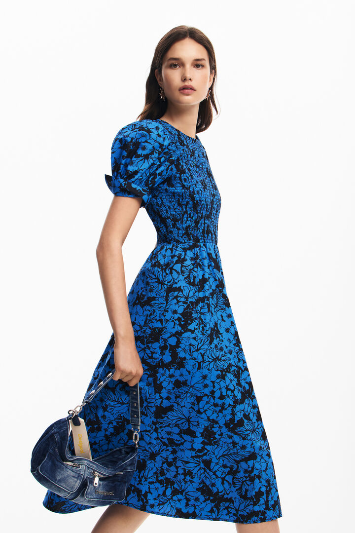 Vestido midi flores | Desigual
