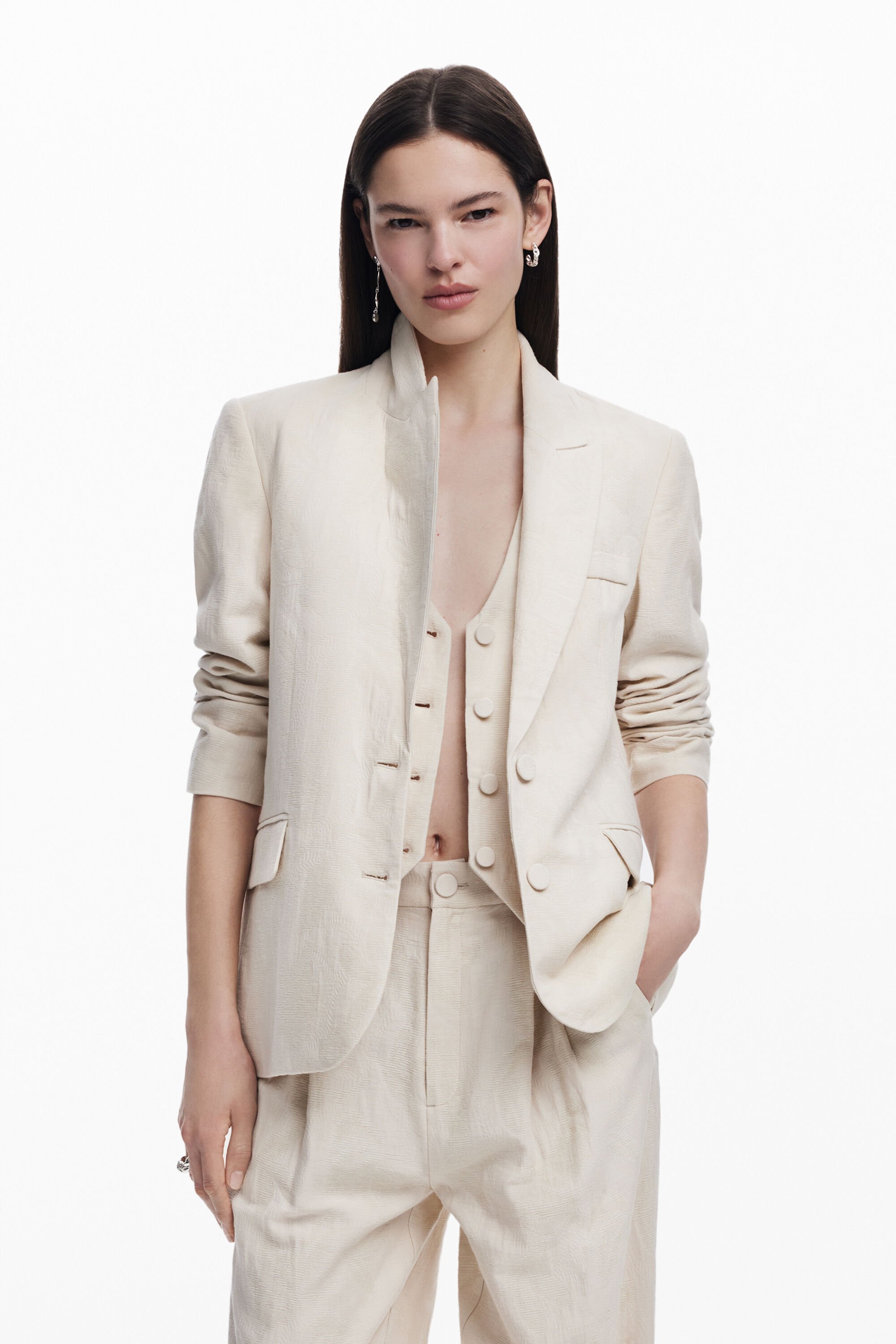 Blazer met bladen