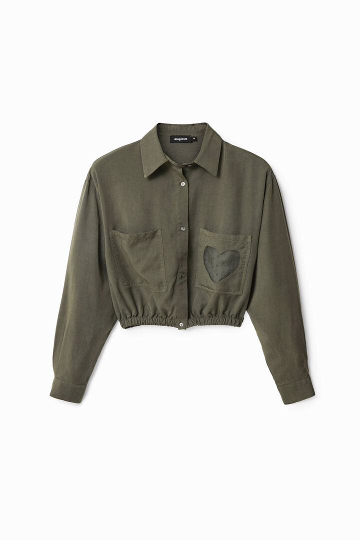 Camisa cropped butxaca cor | Desigual