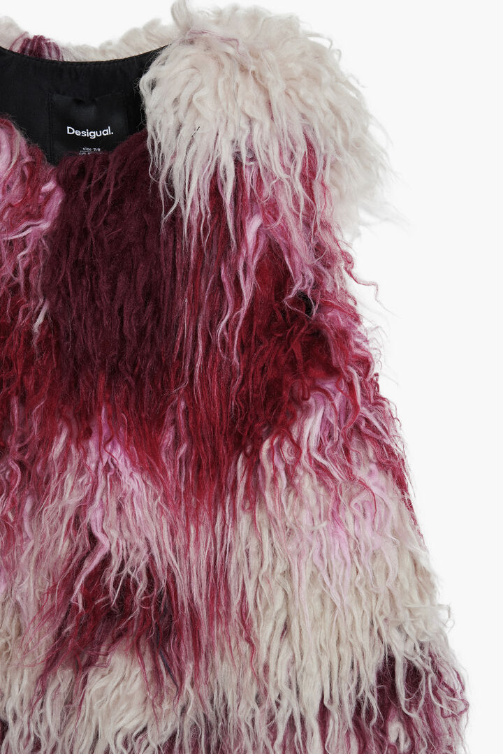 Gilet en fourrure aquarelle | Desigual