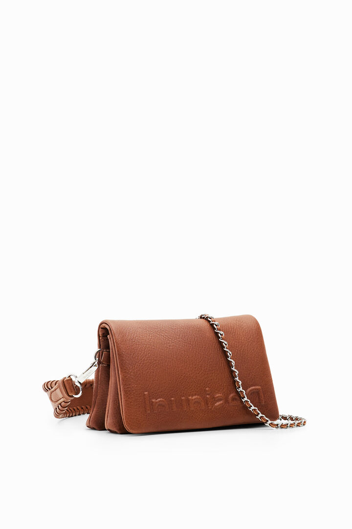 Mini half-logo crossbody bag | Desigual