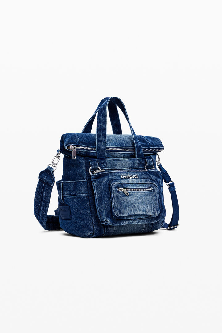 Small Voyager Denim Backpack | Desigual