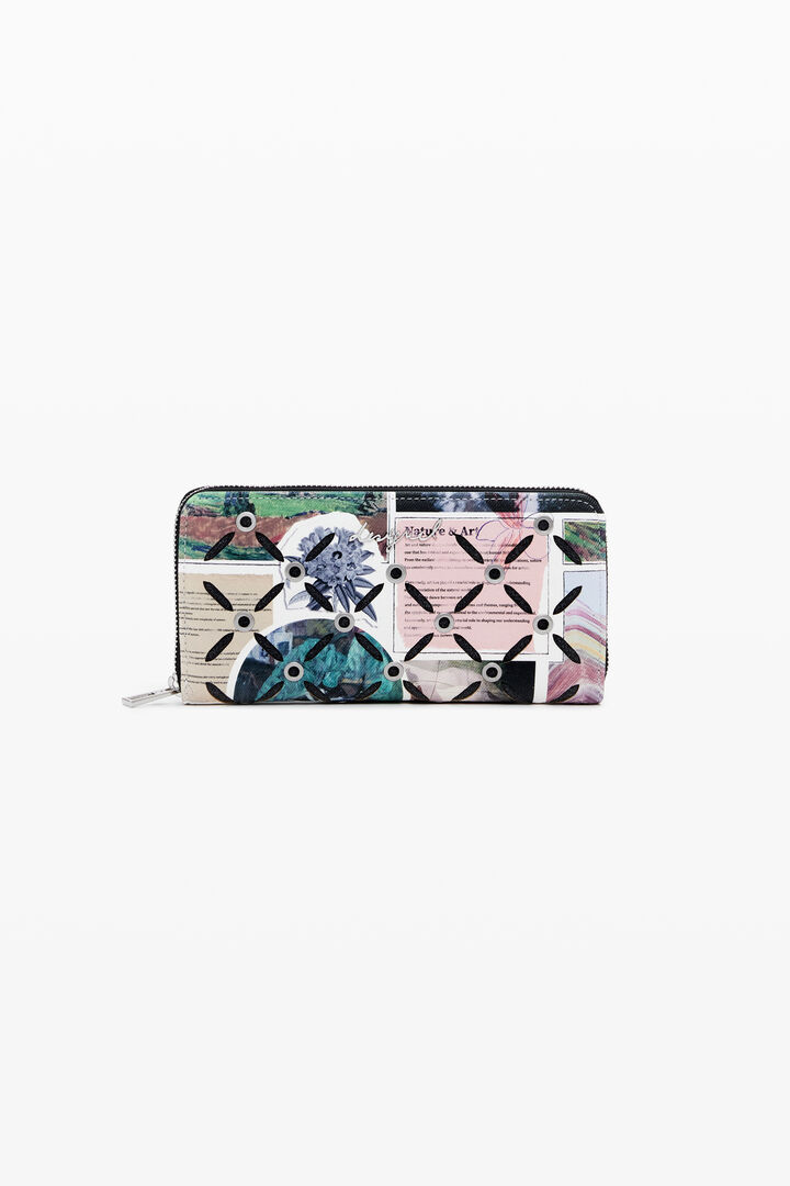 Large cut-out collage wallet