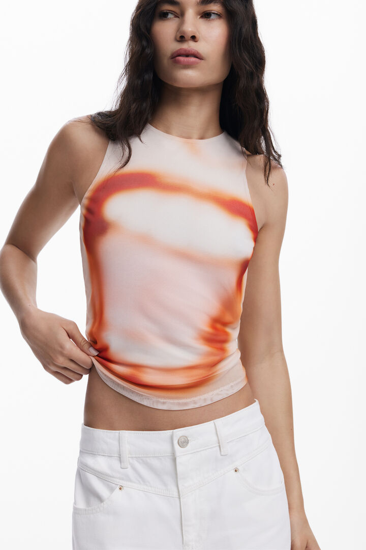 Sleeveless Boca T-shirt | Desigual