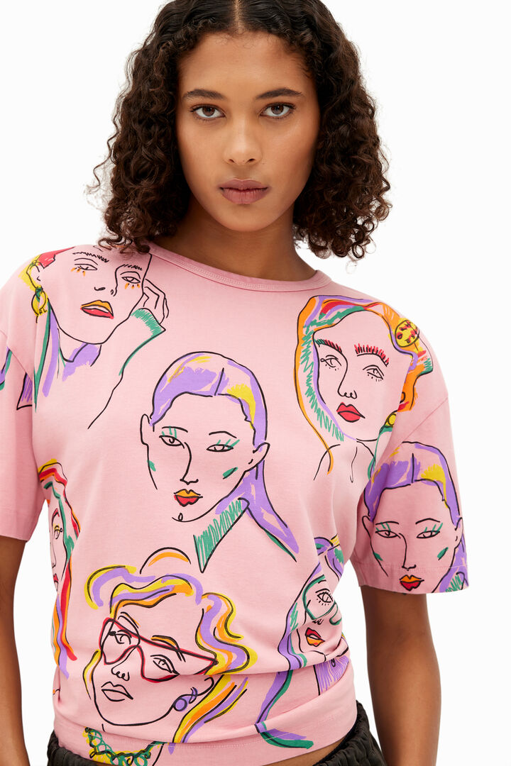 Arty faces T-shirt | Desigual