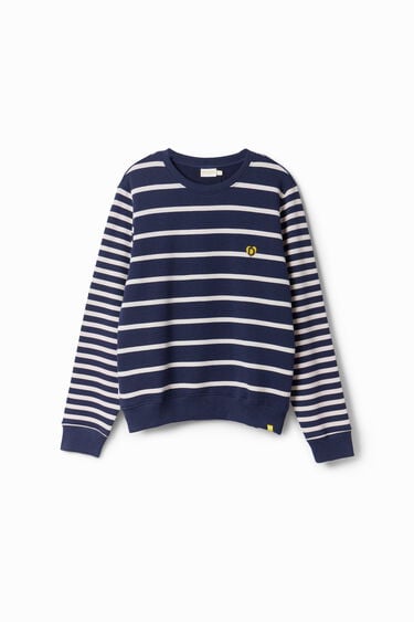 Striped imagotype sweatshirt | Desigual