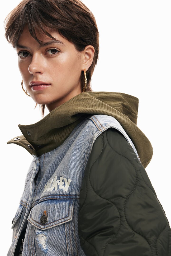 Parca híbrida capucha Mickey | Desigual