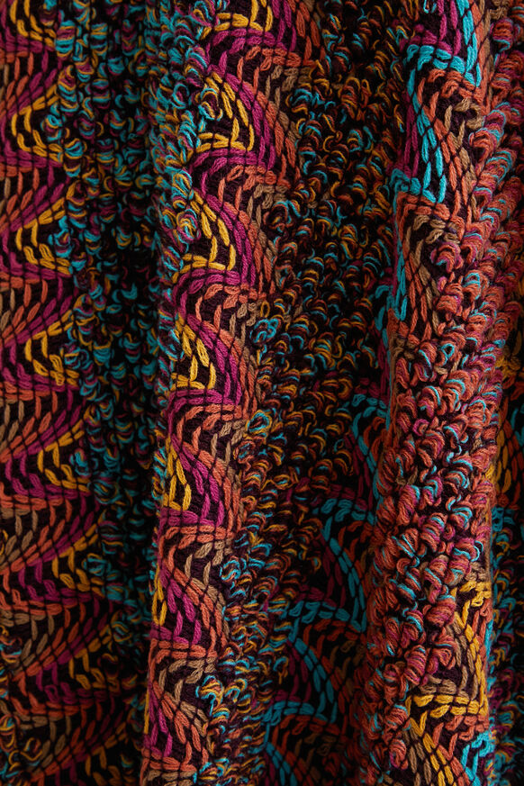 Poncho kaftan marbled wool | Desigual