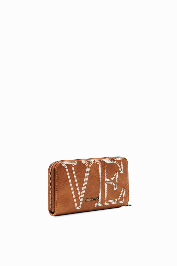 Porta-moedas grande LOVE | Desigual