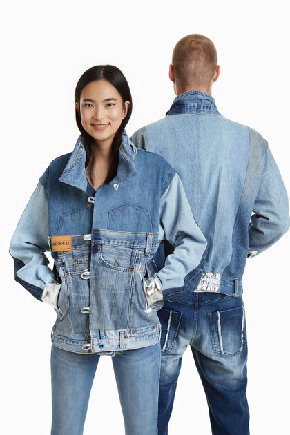 Iconic jacket morceaux jean