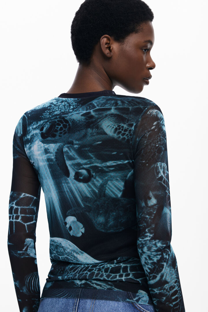 Camiseta manga larga tortugas Botter | Desigual