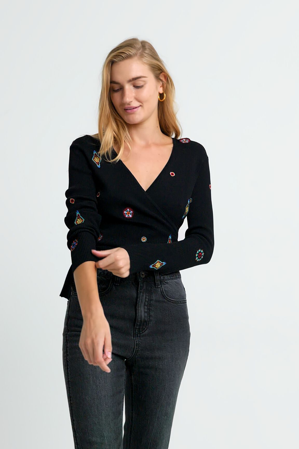 Knit jumper knotted Desigual