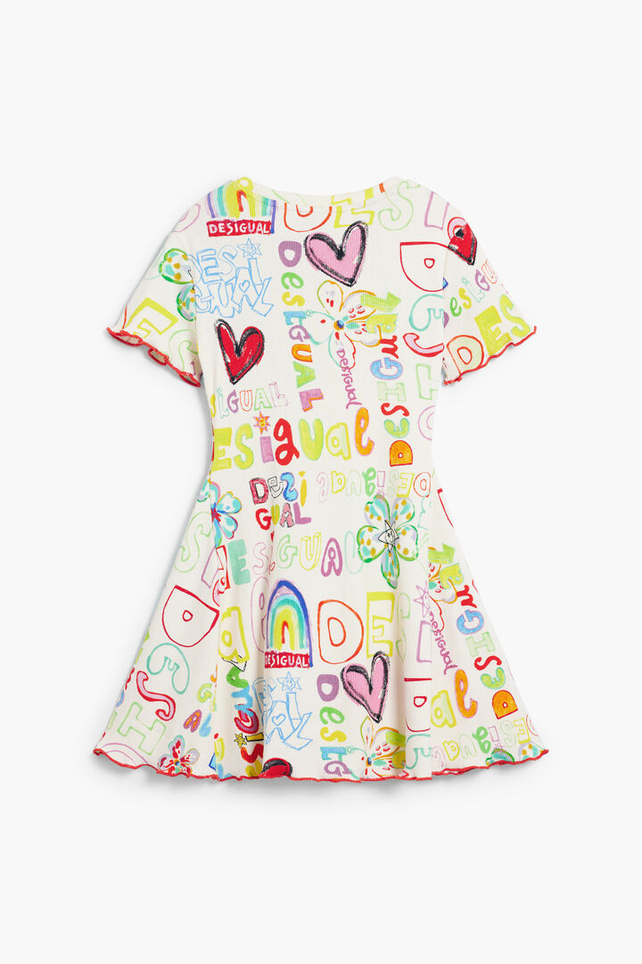 Vestido corto lettering | Desigual