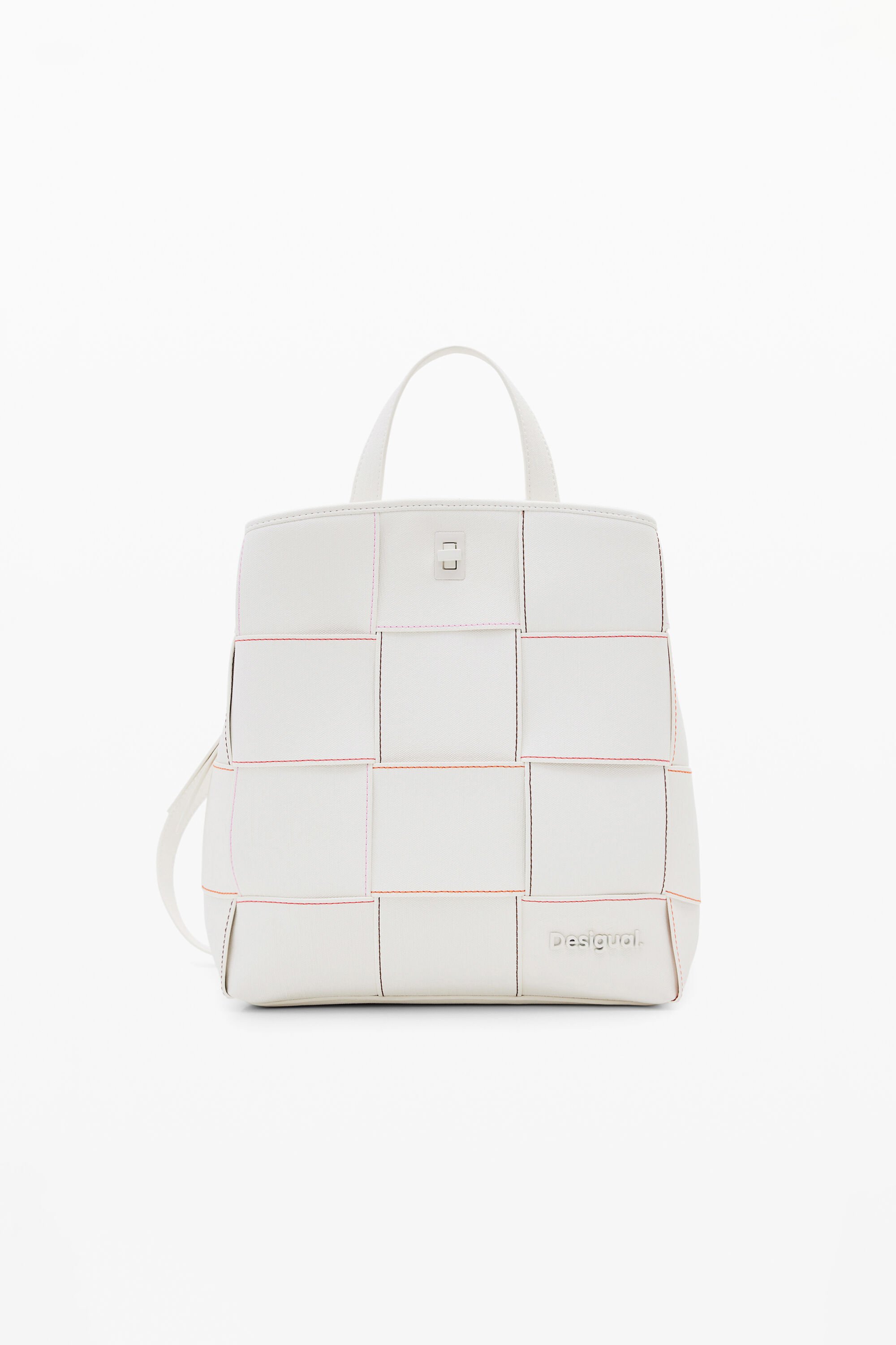 Geflochtener Rucksack S Steppnähte